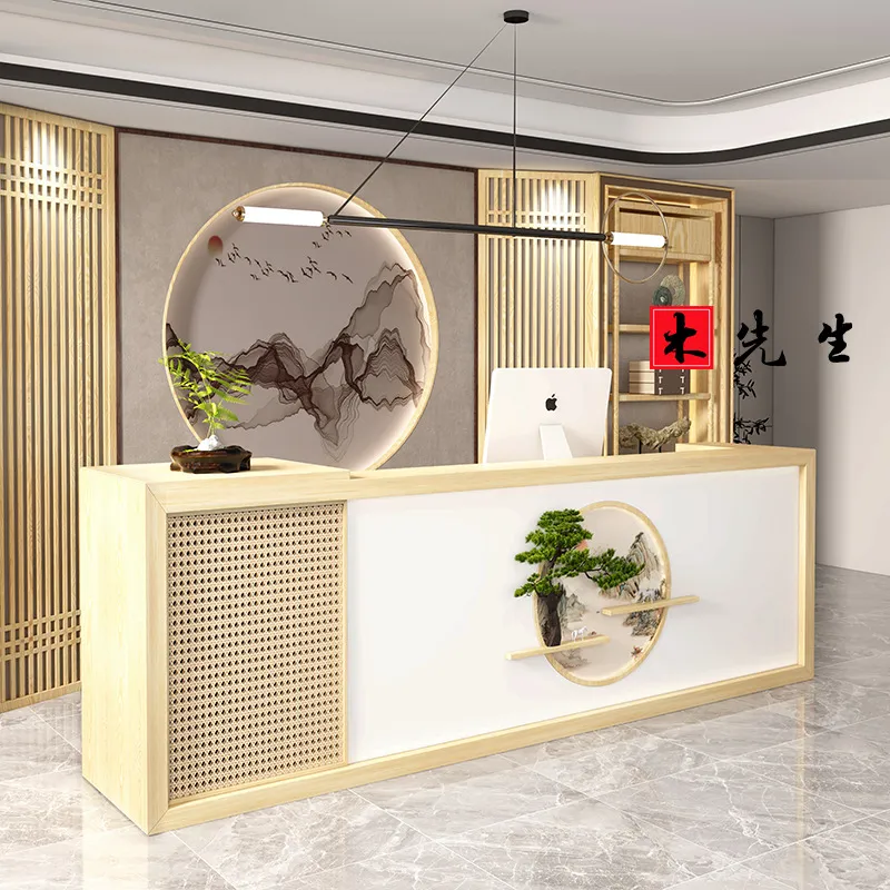 Meja Resepsionis Kayu Solid Ga - Spa Wellness Hotel ulasan dan harga