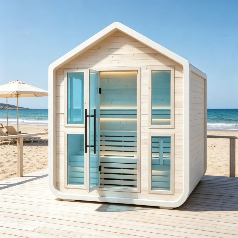 Kabin Sauna Mewah Kustom Kayu  - Spa Wellness Hotel ulasan dan harga